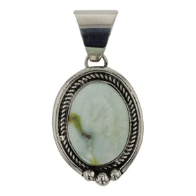 Chris Charley Navajo Palomino Variscite Pendant