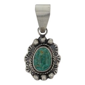 Danny Henio Navajo Nevada Turquoise Pendant
