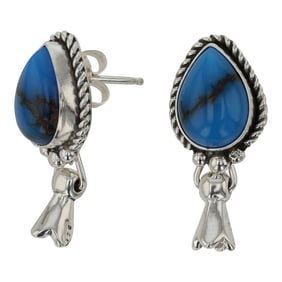 Navajo Turquoise Blossom Earrings