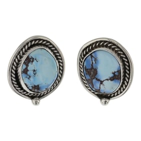 Navajo Golden Hill Turquoise Earrings