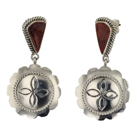 Carol Wylie Navajo Spiny Oyster Earrings