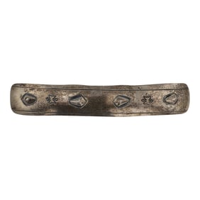Vintage Navajo Plain Silver Hair Barrette