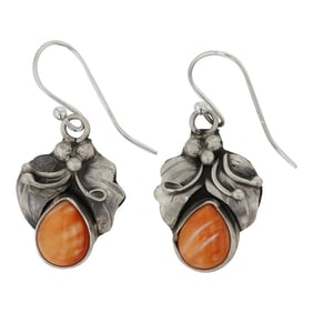 Lydia Begay Navajo Spiny Oyster Earrings