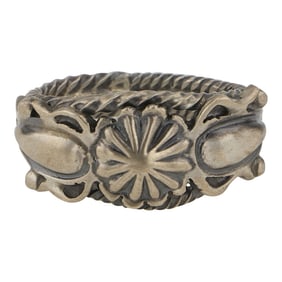 RB Navajo Plain Silver Bump out Ring