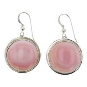 Lee Sandoval Navajo Pink Conch Earrings