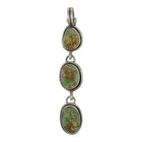Danny Henio Navajo Sonoran Gold Turquoise Pendant
