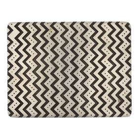 Navajo Plain Silver Rug Pattern Belt Buckle
