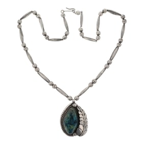 Vintage Navajo Chrysocolla Necklace