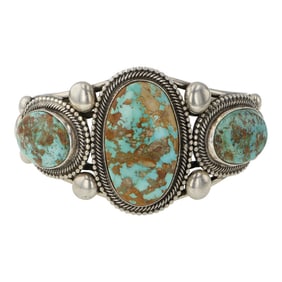 Rick Martinez Navajo Royston Turquoise Cuff Bracelet