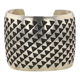 Anderson Koinva Hopi Trickling Water Plain Silver Cuff Bracelet