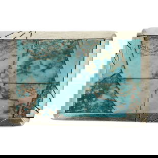 Micheal & Cassandra Dukepoo Hopi Yaqui Award Winning Husband & Wife Artists Son of NA NA Ping: Sterling Silver | Genuine Royston Turquoise | Micheal & Cassandra Dukepoo Hopi Yaqui Award Winning Husband & Wife Artists Son of NA NA Ping Royston Turquoise Inlay Belt Buckle | Hopi Native