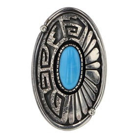 Marita Benally Navajo Sleeping Beauty Turquoise Ring