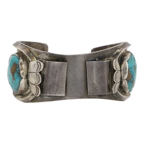 Vintage Navajo Nevada Turquoise Watch Bracelet