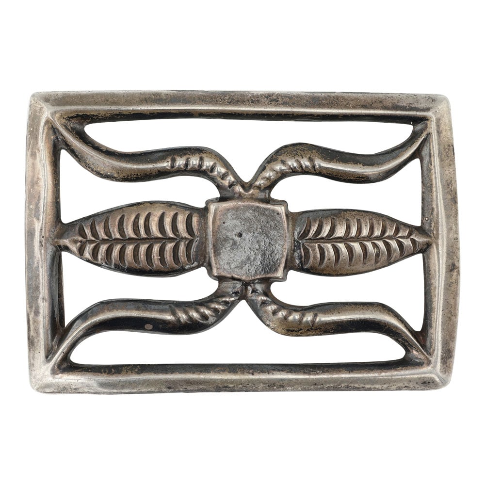Vintage Navajo Plain Silver Sandcast Belt Buckle: Sterling Silver | | Vintage Navajo Plain Silver Sandcast Belt Buckle | Navajo Native American Southwest Indian Jewelry | Good (no breaks or damages) | Approximate Weight: 61 Grams | Buckle: 2" x 3" |