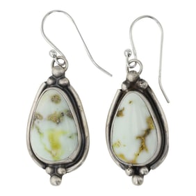 Jameson Garcia Navajo Palomino Variscite Earrings