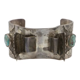 Vintage Navajo Nevada Turquoise Watch Bracelet