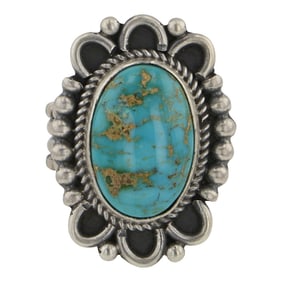 Etta Endito Navajo Sonoran Rose Turquoise Ring