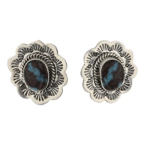 Della Wyllie Navajo Nevada Turquoise Earrings