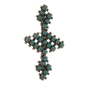 Vintage Fred Harvey Era Fox Turquoise Pin