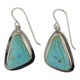 Navajo Menassa Turquoise Earrings
