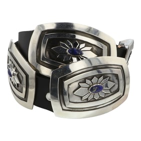 Navajo Lapis Concho belt
