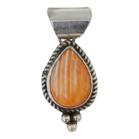 Navajo Spiny Oyster Tear Drop Pendant