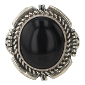 Eddie Secatero Navajo Black Onyx Ring