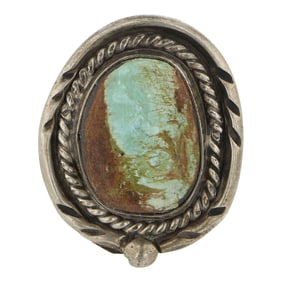 Vintage Navajo Nevada Turquoise Ring