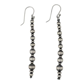 Navajo Oxidized Beads Earrings