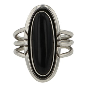 Navajo Black Onyx Ring