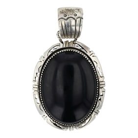 Secatero Navajo Black Onyx Pendant