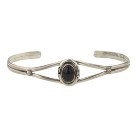 Vintage Navajo Black Onyx Bracelet