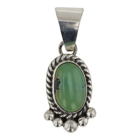 Ella Linkin Navajo Nevada Turquoise Pendant