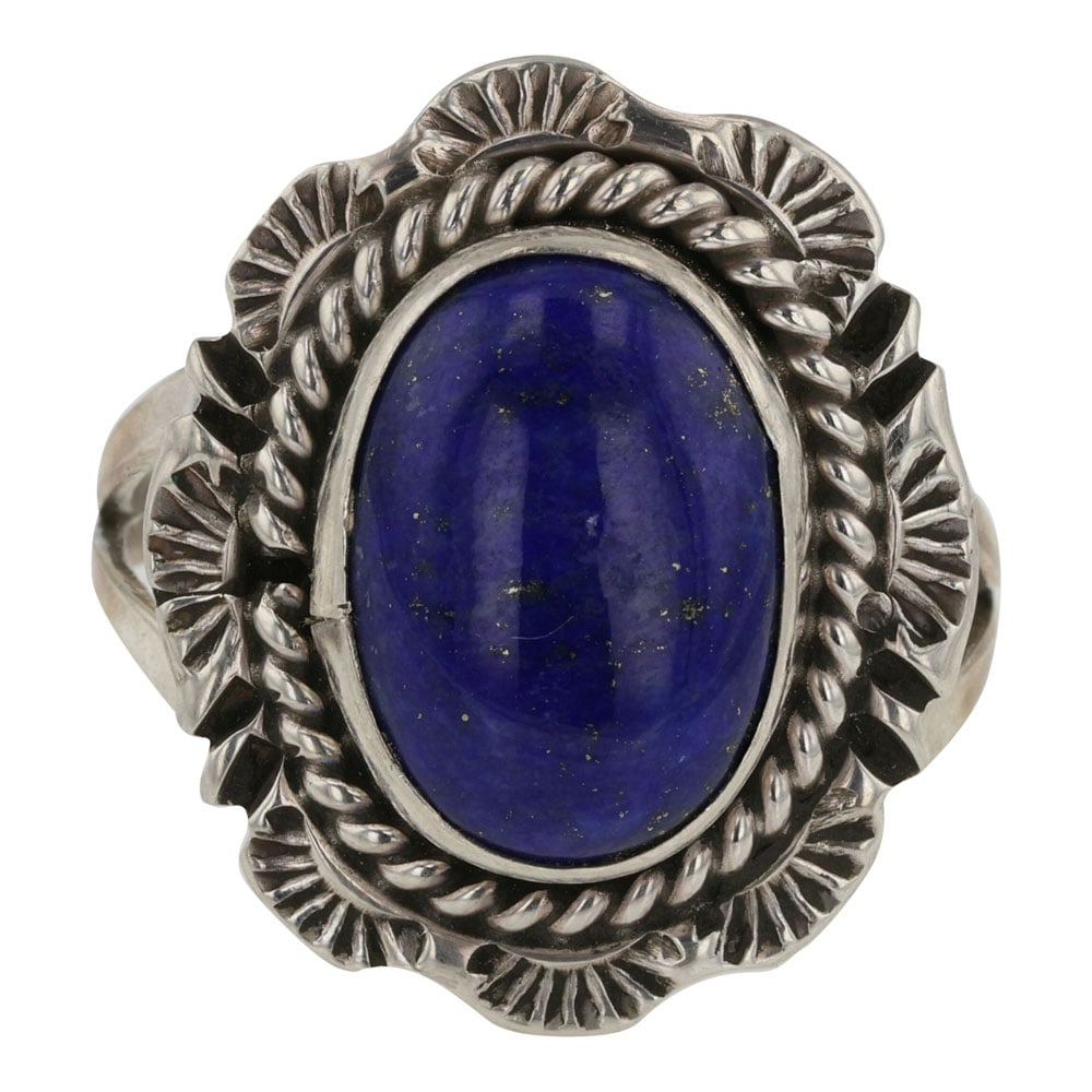 Navajo Lapis Ring (1 of 3)