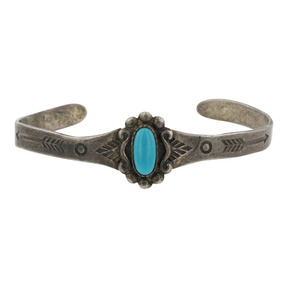Vintage Bell Trading Post Turquoise baby Bracelet (1 of 3)