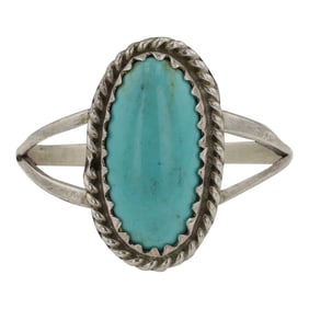 Navajo Compitos Turquoise Ring