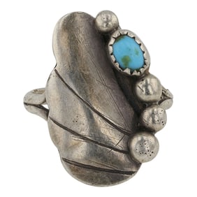 Vintage Navajo Kingman Turquoise Ring