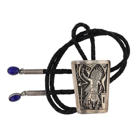 Edison Wadsworth Hopi Lapis Bolo Tie