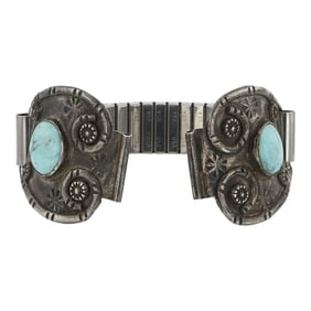 Vintage Navajo Turquoise Watch Tips
