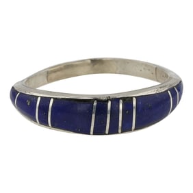 Navajo Lapis Inlay Ring