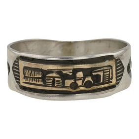 Herbert Tsosie Navajo Gold Filled & Sterling Silver Ring