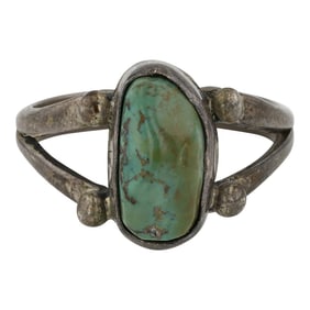 Vintage Navajo Nevada Turquoise Ring