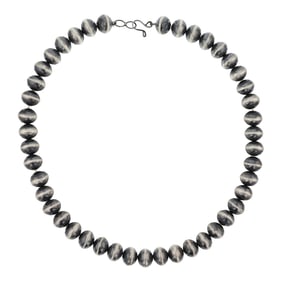 Navajo Stamped Bench Beads Necklace
