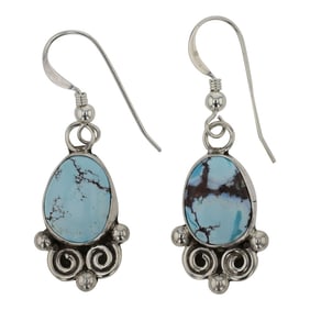 Navajo Golden Hill Turquoise Earrings