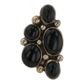 Nakai Southwest Shop Navajo Black Onyx Ring