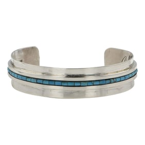 Santa Domingo Kingman Turquoise Cuff Bracelet