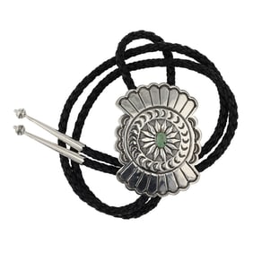 Elroy & Bernadine Chavez Nevada Turquoise Bolo Tie