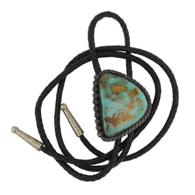 Vintage Navajo Royston Turquoise Bolo Tie