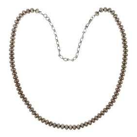 Vintage Navajo Bench Bead Saucer Beads Necklace