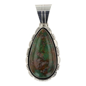 Cooper Willie Navajo Royston Turquoise Pendant